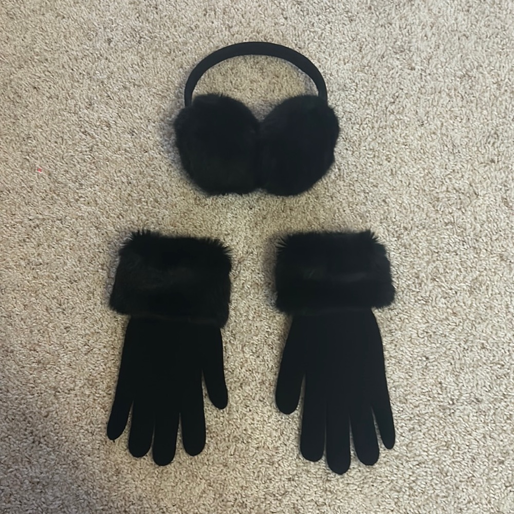 Earmuffs and gloves